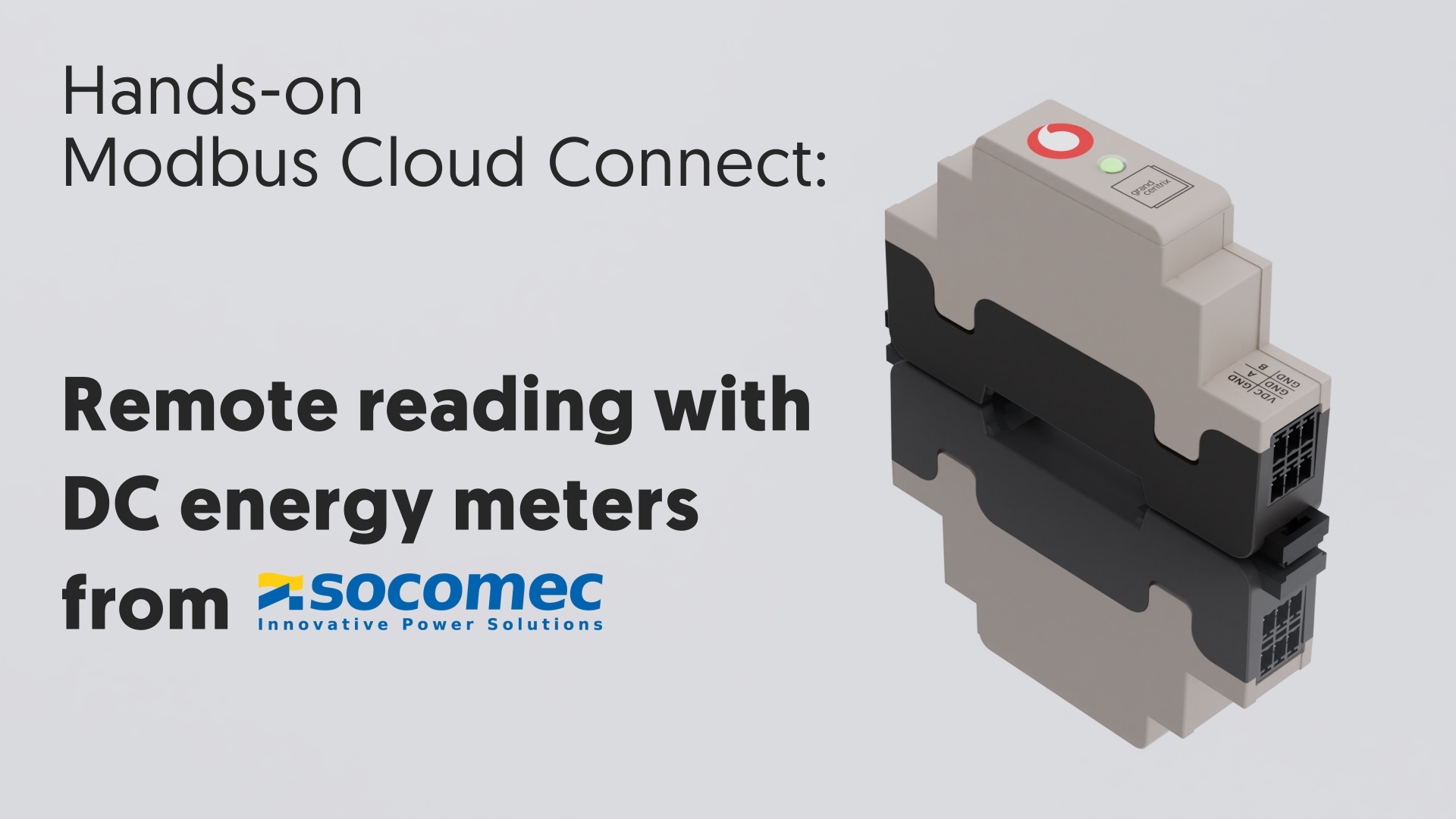 Hands-on Modbus Cloud Connect - Remote Reading with DC Energy Meters